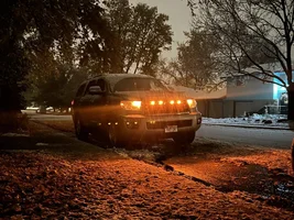 I made custom amber lights for the OEM grille